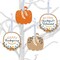 Big Dot of Happiness Happy Thanksgiving - Fall Harvest Decorations - Tree Ornaments - Set of 12